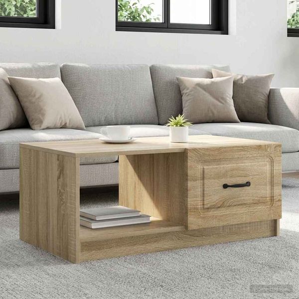vidaXL Konferenčný stolík Dub sonoma 90 x 50 x 37 cm Kompozitné drevo