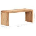 vidaXL Lavička 110x38x46 cm akáciový masív