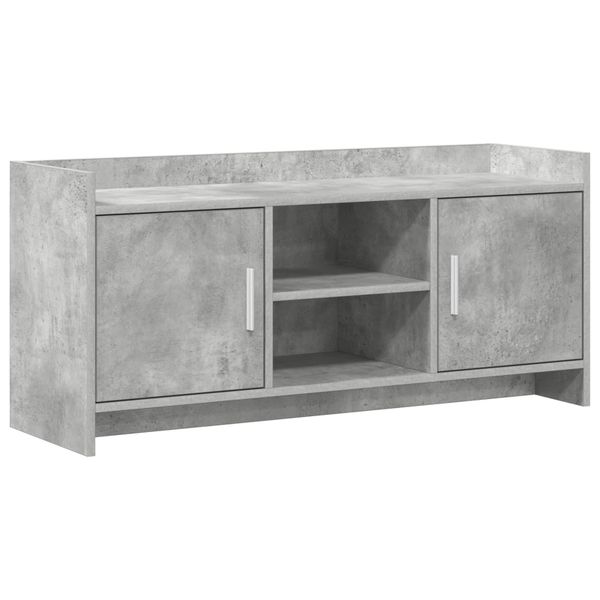 vidaXL TV skrinka 102 x 33 x 47 cm Betónovo sivá Kompozitné drevo
