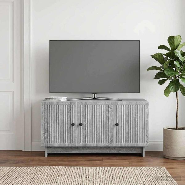 vidaXL TV skrinka Sivá sonoma 99 x 34,5 x 50 cm Kompozitné drevo