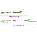 vidaXL 2v1 tyčová reťazová píla/nožnice na živý plot 25/41 cm 710/550W