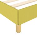 vidaXL Posteľ bez matraca zelená 200x200 cm látka