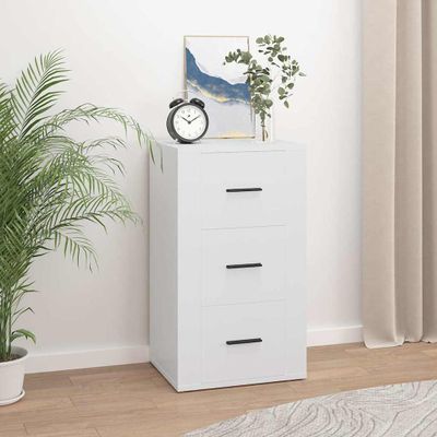 vidaXL Komoda biela 40x33x70 cm spracované drevo