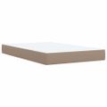 vidaXL Boxspring posteľ s matracom kapučínová 120x200 cm umelá koža