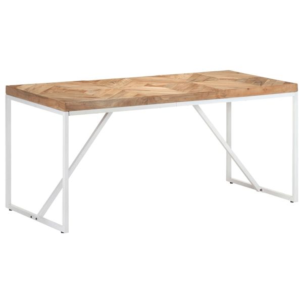 vidaXL Jedálenský stôl 160x70x76 cm akáciový a mangovníkový masív