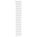 vidaXL Zebra roleta biela 50x230 cm šírka látky 45,9 cm polyester