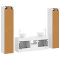 vidaXL Sada kúpeľňového nábytku 5 ks Biela 33 x 34,5 x 160 cm