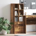vidaXL Highboard so zásuvkou Staré drevo 45,5 x 34 x 127 cm