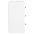 vidaXL Komoda biela 70x35,5x67,5 cm spracované drevo