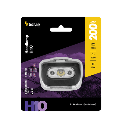 Technik Čelovka MT-H10 (3xAAA) LED + červené svetlo (200 lúmenov)
