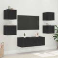 vidaXL TV nástenná skriňa 30,5 x 35 x 30 cm Čierny dub