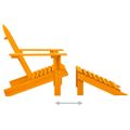 vidaXL Záhradná stolička Adirondack s otomanom jedľový masív oranžová
