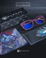 GUNNAR kancelárske/herné okuliare  WORLD OF WARCRAFT, SYLVANAS - BLIZZARD FORSAKEN RED číre sklá BLF 35 GUNNAR focus