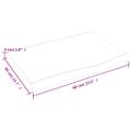 vidaXL Kúpeľňová doska 60x40x(2-4) cm neošetrený masív