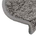 vidaXL Schodové rohože 30 ks 65x21x4 cm sivé, polkruhové, veľké