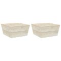 vidaXL Záhradné stoly 2 ks 60x60x30 cm impregnované smrekové drevo