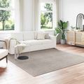 vidaXL Koberec do interiéru LUGO Sivohnedá 240 x 240 cm Polyester
