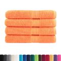 vidaXL Prémiové uteráky do sauny SOLUND 4ks oranžová 80x200cm 600 g/m2