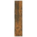 vidaXL Knižnica dymový dub 110x24x110 cm spracované drevo
