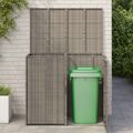 vidaXL Kôš na odpadky 2 ks Sivá 130 x 80 x 115 cm Polyetylén