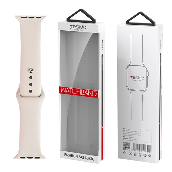 SILIKÓNOVÝ REMIENOK YESIDO WB44 PRE iWATCH S 42/44/45 (97+118) #45 STARLIGHT