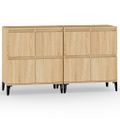 vidaXL Komody 2 ks dub sonoma 60x35x70 cm kompozitné drevo