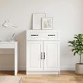 vidaXL Servírovacia skriňa Biela 66 x 34,5 x 87 cm Kompozitné drevo
