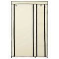 vidaXL Skladacie šatníky 2 ks krémové 110x45x175 cm látkové