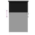 vidaXL Roleta Čierna 160 x 250 cm Textil a hliník