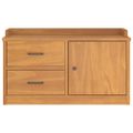 vidaXL Lavica do predsiene SANDNES 87x40x50 cm borovicový masív