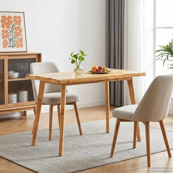 vidaXL Jedálenský stôl Prírodná 100 x 55 x 75 cm Masívne mango drevo