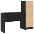 vidaXL Stôl Čierny dub 145,5 x 40 x 127 cm 2 ks