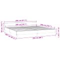 vidaXL Rám postele bez matraca tmavomodrý 200x200 cm zamat