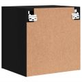 vidaXL TV nástenné skrinky 2 ks čierne 40,5x30x40 cm kompozitné drevo