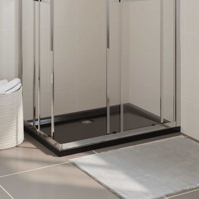 vidaXL Obdĺžniková sprchová vanička z ABS čierna 70x100 cm