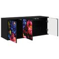vidaXL Nástenný TV kabinet KIEL 102 x 33 x 40 cm Čierny dub