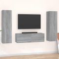 vidaXL 3-dielna súprava TV skriniek sivá sonoma spracované drevo