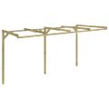 vidaXL Pergola k stene domu 2x4x2,2 m, drevo