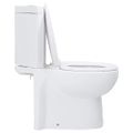 vidaXL Keramická toaleta/WC do kúpeľne, rohová, biela