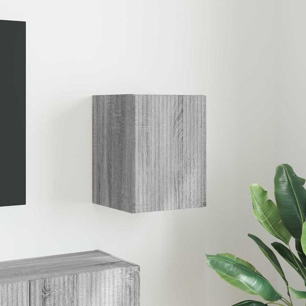vidaXL TV nástenná skriňa Sivý Sonoma 30 x 31 x 40 cm Kompozitné drevo