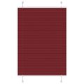 vidaXL Plisovaná roleta bordová červená 100x100 cm šírka látky 99,4 cm polyester