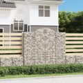 vidaXL Oblúkové gabiónové koše 13 ks 200x50x180/200 pozinkované železo