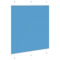 vidaXL Plisovaná roleta modrá 115x100 cm, šírka látky 114,4 cm, polyester