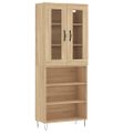 vidaXL Vysoká skrinka dub sonoma 69,5x34x180 cm spracované drevo