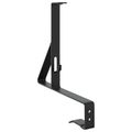 vidaXL Podpora strážcu snehu 6 ks Čierna 29,5 x 3 x 34,5 cm Oceľ