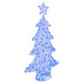 vidaXL Vianočný stromček 160 LED Modrá 150 cm Akryl