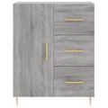 vidaXL Vysoká skrinka sivý dub sonoma 69,5x34x180 cm spracované drevo