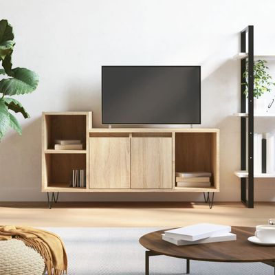 vidaXL TV skrinka dub sonoma 100x35x55 cm spracované drevo