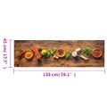 vidaXL Kuchynský koberec umývateľný Spices 45x150 cm zamat