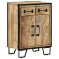 vidaXL Komoda s 2 zásuvkami 53x31x72 cm masívny mangovník a železo
